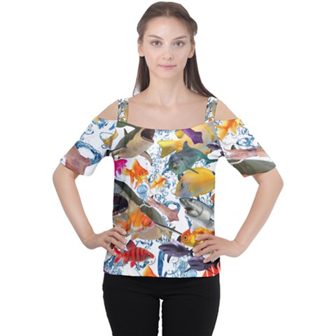 Under The Sea Cutout Shoulder Tee by impacteesstreetwearcollage