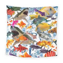 Under The Sea Square Tapestry (large) by impacteesstreetwearcollage