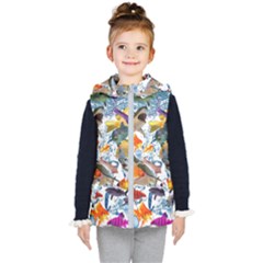 Under The Sea Kids  Hooded Puffer Vest by impacteesstreetwearcollage