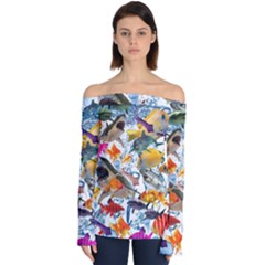 Under The Sea Off Shoulder Long Sleeve Top by impacteesstreetwearcollage