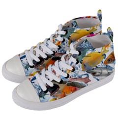 Under The Sea Women s Mid-top Canvas Sneakers by impacteesstreetwearcollage