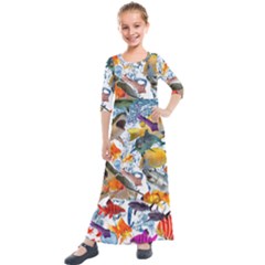 Under The Sea Kids  Quarter Sleeve Maxi Dress by impacteesstreetwearcollage