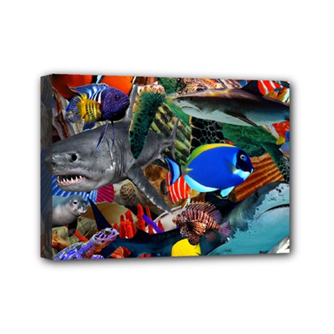 Under The Sea 5 Mini Canvas 7  X 5  (stretched) by impacteesstreetwearcollage