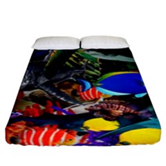 Under The Sea 5 Fitted Sheet (king Size) by impacteesstreetwearcollage