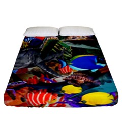 Under The Sea 5 Fitted Sheet (california King Size) by impacteesstreetwearcollage