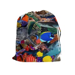 Under The Sea 5 Drawstring Pouch (xl) by impacteesstreetwearcollage