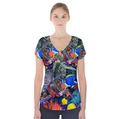 Under The Sea 5 Short Sleeve Front Detail Top by impacteesstreetwearcollage