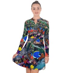 Under The Sea 5 Long Sleeve Panel Dress by impacteesstreetwearcollage