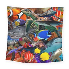 Under The Sea 5 Square Tapestry (large) by impacteesstreetwearcollage