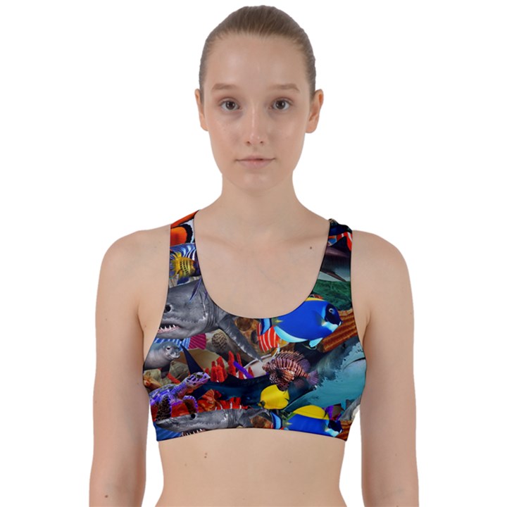 Under The Sea 5 Back Weave Sports Bra