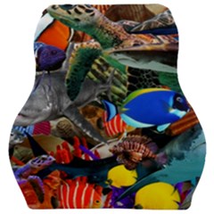 Under The Sea 5 Car Seat Velour Cushion  by impacteesstreetwearcollage