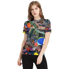 Under The Sea 5 Women s Short Sleeve Rash Guard by impacteesstreetwearcollage