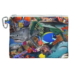 Under The Sea 5 Canvas Cosmetic Bag (xl) by impacteesstreetwearcollage