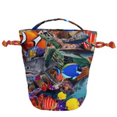 Under The Sea 5 Drawstring Bucket Bag by impacteesstreetwearcollage