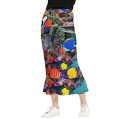 Under The Sea 5 Maxi Fishtail Chiffon Skirt by impacteesstreetwearcollage