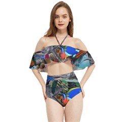 Under The Sea 5 Halter Flowy Bikini Set 