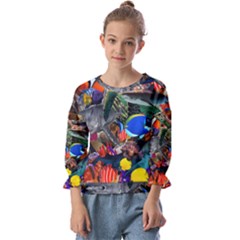 Under The Sea 5 Kids  Cuff Sleeve Top