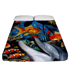 Under The Sea 4 Fitted Sheet (california King Size) by impacteesstreetwearcollage