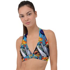 Under The Sea 4 Halter Plunge Bikini Top by impacteesstreetwearcollage