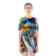 Under The Sea 4 Shoulder Cutout One Piece Dress by impacteesstreetwearcollage