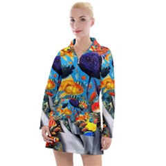 Under The Sea 4 Women s Long Sleeve Casual Dress by impacteesstreetwearcollage