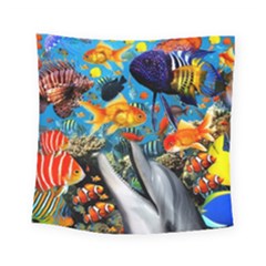 Under The Sea 4 Square Tapestry (small) by impacteesstreetwearcollage