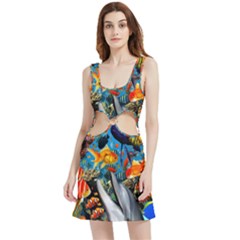 Under The Sea 4 Velvet Cutout Dress by impacteesstreetwearcollage