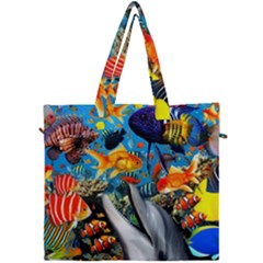 Under The Sea 4 Canvas Travel Bag by impacteesstreetwearcollage