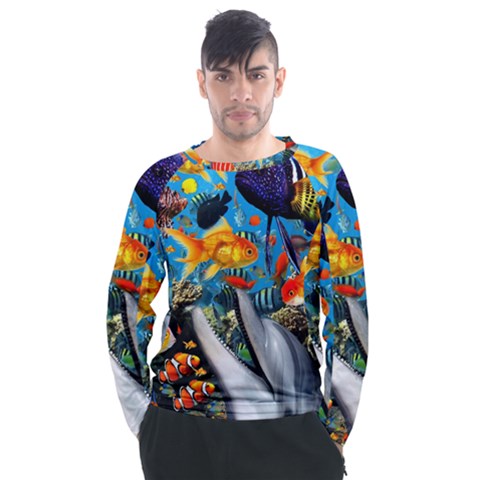 Under The Sea 4 Men s Long Sleeve Raglan Tee by impacteesstreetwearcollage