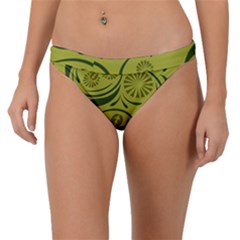 Folk Flowers Pattern  Band Bikini Bottom by Eskimos