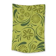 Folk Flowers Pattern  Small Tapestry by Eskimos