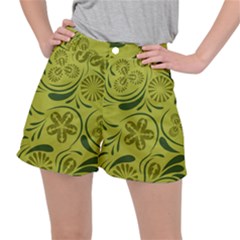 Folk Flowers Pattern  Ripstop Shorts by Eskimos