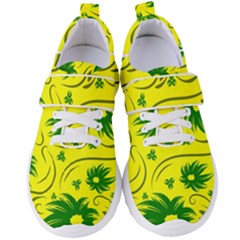 Folk Flowers Pattern  Women s Velcro Strap Shoes by Eskimos