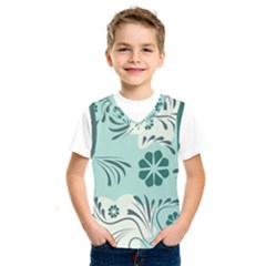 Folk Flowers Pattern  Kids  Basketball Tank Top by Eskimos