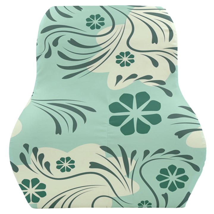 Folk flowers pattern  Car Seat Back Cushion 