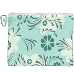 Folk Flowers Pattern  Canvas Cosmetic Bag (xxxl) by Eskimos