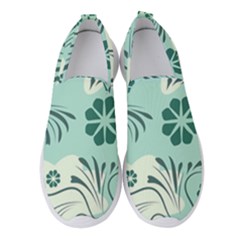 Folk Flowers Pattern  Women s Slip On Sneakers by Eskimos