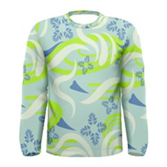 Folk Flowers Pattern  Men s Long Sleeve Tee by Eskimos