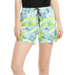 Folk Flowers Pattern  Runner Shorts by Eskimos