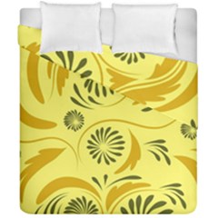 Folk Flowers Pattern  Duvet Cover Double Side (california King Size) by Eskimos