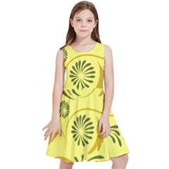 Folk Flowers Pattern  Kids  Skater Dress