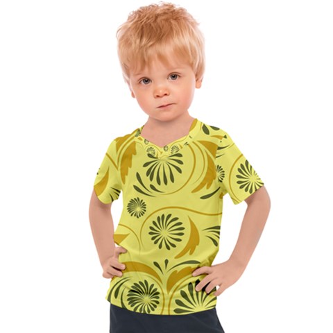 Folk Flowers Pattern  Kids  Sports Tee by Eskimos