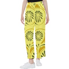 Folk Flowers Pattern  Women s Pants  by Eskimos