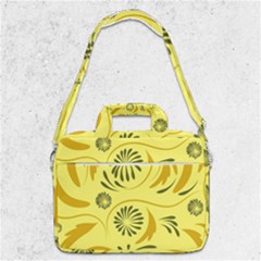 Folk Flowers Pattern  Macbook Pro Shoulder Laptop Bag  by Eskimos