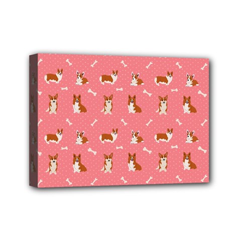 Cute Corgi Dogs Mini Canvas 7  X 5  (stretched) by SychEva