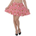 Cute Corgi Dogs Velvet Skater Skirt View1