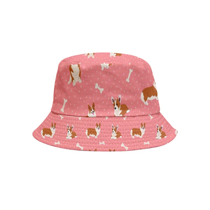 Cute Corgi Dogs Bucket Hat (Kids)