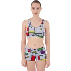 Colorful Rectangles Work It Out Gym Set by LalyLauraFLM