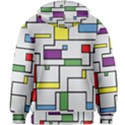 Colorful Rectangles Kids  Zipper Hoodie Without Drawstring View2