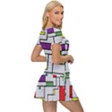 Colorful Rectangles Women s Sports Wear Set View3